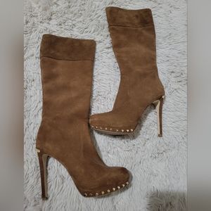 Michael Kors Suede Heel Boots